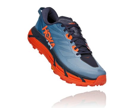 Hoka One One Mafate Speed 3 Moški Trail Tekaški Čevlji Modra / Oranžna SI-594368W